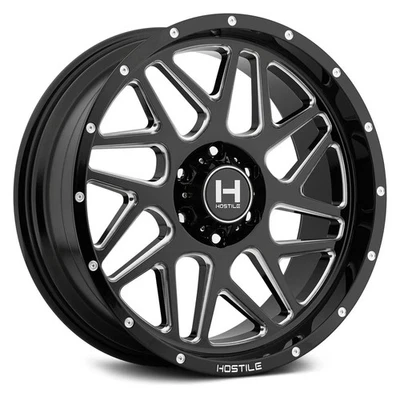 Hostile H108 SPROCKET Wheel 22x10 (-25, 6x139.7, 106.1) Black Single Rim Foto 1 de 4