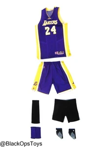 1/6 Scale Toy Kobe Bryant - Complete Yellow & Purple "Number 24" Kobe Jersey Set - Picture 1 of 7