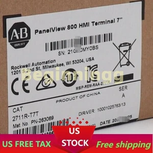 Allen Bradley 2711R-T7T PANELVIEW 800 7 PULGADAS HMI TERMINAL 2711RT7T - Imagen 1 de 4