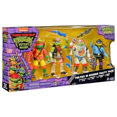 Teenage Mutant Ninja Turtles Turtles in Disguise Party Pack, 4 Action Figures - Image 1 of 3