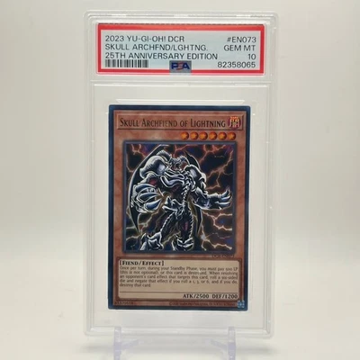 2023 Skull Archfiend of Lightning DCR-EN073 | YuGiOh 25th Anniversary PSA 10 - Image 1 of 2