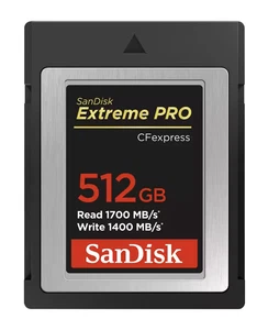 SanDisk Extreme PRO 512GB CFexpress Type-B (1700MB/s, 1400MB/s) Card - Picture 1 of 3