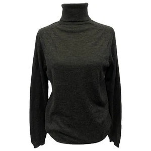 Maglione girocollo Escada misto lana seta grigio Made in Italy donna taglia M - Foto 1 di 12