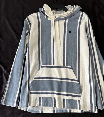 Poncho con capucha Hurley Barely Bone pequeño OG para hombre (R1) Foto 1 de 4