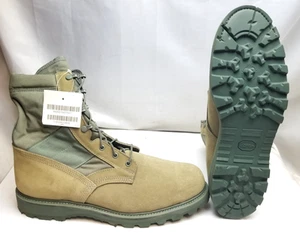 Botas de Combate Militar USAF AFST Verde Salvia Puntera de Acero Clima Caliente 15.5 R - NUEVAS - Imagen 1 de 5