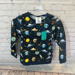 Posh Peanut Planet Pattern Sweatshirt Sz: 12 NWT - Picture 1 of 3