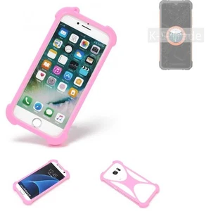protective ring for Cubot KingKong Ace 2 Silicone Case Softcase Bumper pink - Picture 1 of 5