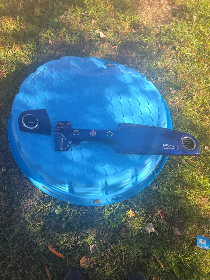 2012-2015 FIAT 500 DASH DASHBOARD TRIM PANEL AIR VENT  Blue Mettalic - Image 1 of 4