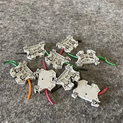 Lot Of 8 Allen-Bradley 1492-J6 Feed-Through Terminal Block 6mm Used - Image 1 of 4