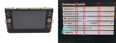 Pantalla De La Radio Volkswagen 5G6919605 VDO - Imagen 1 de 4