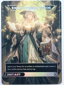 Tutor Iluminado Estilo Waifu 01 Arte Alterado con Lámina Personalizado Magic The Gathering Instantáneo - Imagen 1 de 1