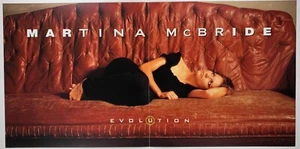 PÓSTER PLANO ÁLBUM PROMOCIONAL ORIGINAL 12x24 MARTINA McBRIDE Evolution 2 lados SEXY - Imagen 1 de 2