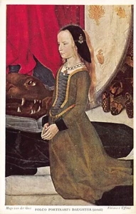 Postal: Hija de Folco Portinari, Hugo Van der Goes - Imagen 1 de 2