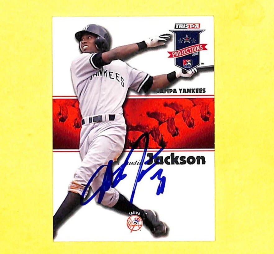 奥斯汀·杰克逊签名亲笔签名 2008 Tristar Projections 卡 #19 洋基队 — 第 1/1 张图片