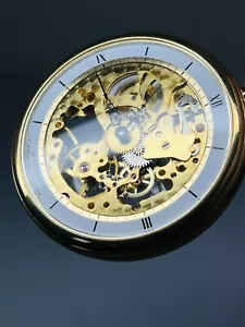 Vintage Bucherer Skelett Taschenuhr 17 Jewels Incabloc Swiss Made - Bild 1 von 19