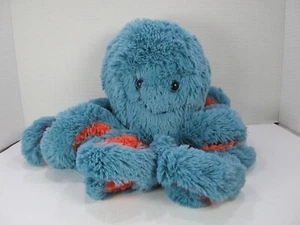 Manhattan Toy Octopus 9" tall plush stuffed animal blue pink furry soft chenille - Picture 1 of 8