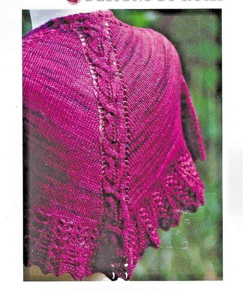 GORGEOUS ERATO LACE SHAWL to KNIT in FINGERING WEIGHT YARN by ROMI HILL - Image 1 of 1