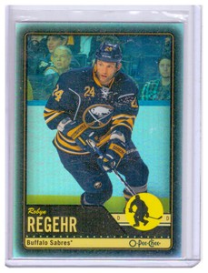 Robyn Regehr 2012-13 O-Pee-Chee Black Rainbow Parallel Card #148 /100