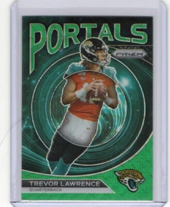 2023 Prizm Trevor Lawrence Portals Green Wave Prizm SP, Jacksonville Jaguars - Picture 1 of 2
