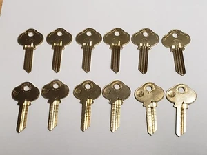 Vtg 12 ILCO 1007LB Key Blanks for Sargent - Brass NOS - Picture 1 of 3
