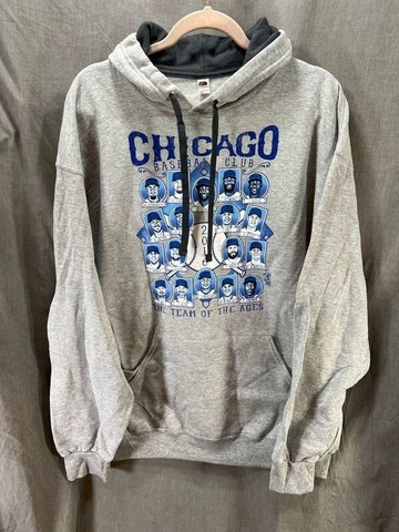 Chicago 2016 Team Of Ages MLB Sweater Adult XL Gray  Pullover Hoodie Mens Cover