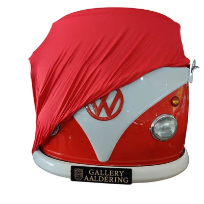 Indoor car cover fits Volkswagen T1 Bus (no roofrack) bespoke Maranello Red c... Foto 1 de 4