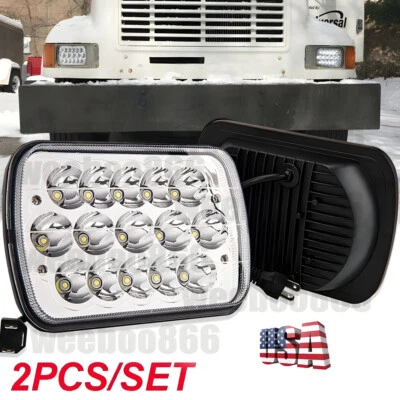 For International Harvester 9900 9200 9400i 4700 4800 7x6 5x7 inch LED Headlight - Image 1 of 4