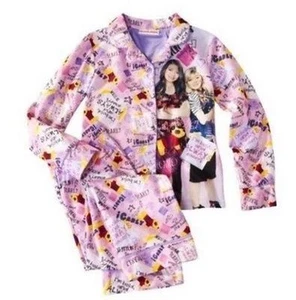Icarly 2 PC Long Sleeve Coat Pajama Set Girl Size 6 10 - Picture 1 of 1