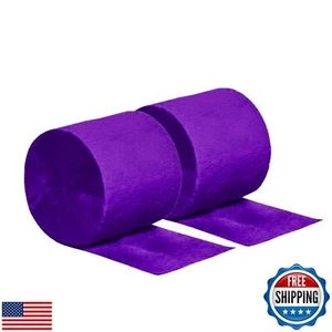 YESON Purple Crepe Paper Streamers Party Streamer Decorations,6 Rolls,1.77 in - Picture 1 of 2