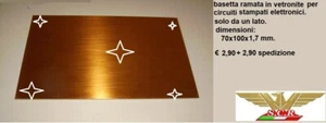 basetta ramata in vetronite per circuito stampato,elettronica - Foto 1 di 3