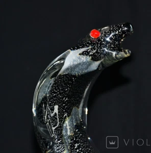 Vintage Murano Glass Figurine Cobra Handcrafted Italian Art Glass Rare 20th - Picture 1 of 7