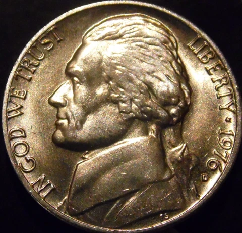 1976-D Jefferson Nickel Gem BU Uncirculated Full Step Virtually SIX Full Steps Cover