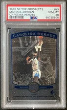 MICHAEL JORDAN  1998-99 UD SP Top Prospects CAROLINA HEROES #H3 - PSA 10 | POP 5