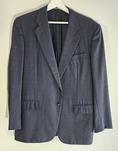 44 Regular Chester Barrie Herren Anzug Sakko Hose dunkelblau rot gestreift Wolle Set - Bild 1 von 7