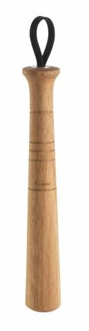 Trudeau Cocktail Muddler With Leather Strap Acacia Wood