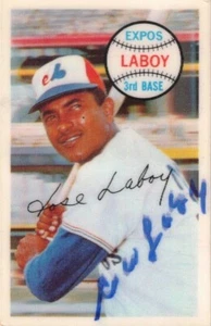 JOSE LABOY - MONTREAL EXPOS - XOGRAPHIEN - 1970 #66 OF 75 - HANDSIGNIERT - Bild 1 von 2