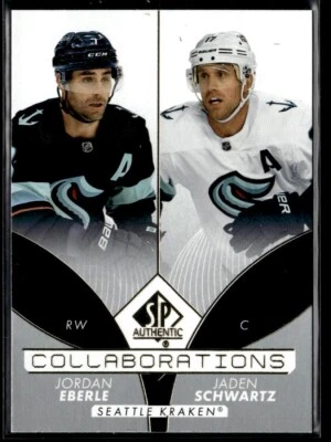 2022-23 SP Authentic Collaborations Jordan Eberle / Jaden Schwartz #C-25 - Image 1 of 2