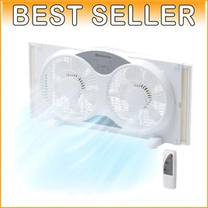 Versatile 3-Function Window Fan - Cool, Circulate & Exhaust with Remote - Picture 1 of 11
