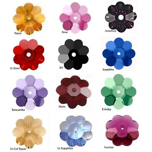 Swarovski 3700 Margarita Flower Beads 8mm, Packs of 10 - Picture 1 of 24
