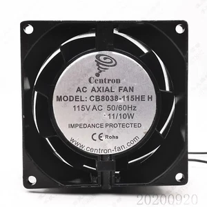 Ventilateur ventilateur résistant aux températures Centron CB8038-115HE H 115V 8038 8 CM - Photo 1/5