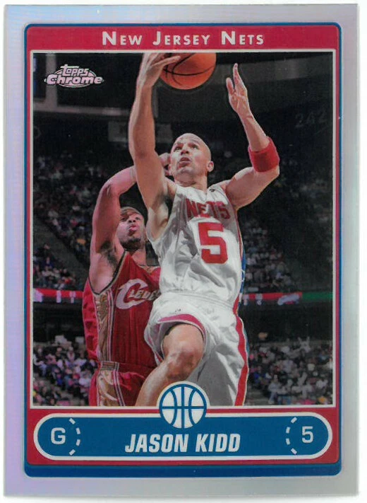 Jason Kidd New Jersey Nets 2006-07 Topps Chrome Refractor Card #56 - Image 1 of 1