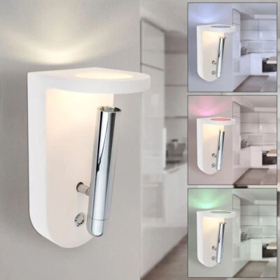 Applique Murale Couloir Lumière de Plâtre Verres Multicolore Blanc LED Mobile - Photo 1/4