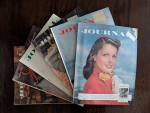 Lot 6 LADIES HOME JOURNAL 1950 & 1951 magazine FASHION-Einstein-COKE-Stories-ADS - Imagen 1 de 18