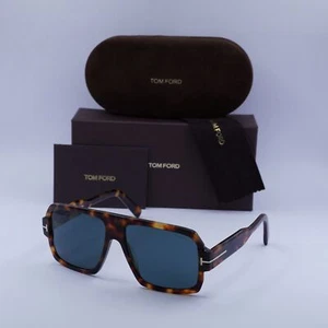 Nuevas gafas de sol Tom Ford FT0933 53V rubias habaneras/azules 58-15-145 - Imagen 1 de 7