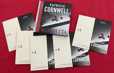 PATRICIA CORNWELL  - SCARPETTA - 5 CD Audio Book - Abridged Audio CDs-VGC - Image 1 of 3