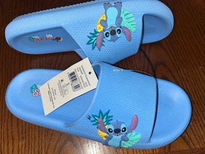 全新 Stitch 蓝色凉鞋拖鞋 5 码 青少年 — 第 1/4 张图片
