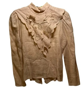 Vintage Umhang in vielen Farben Damen Bluse rosa hellrosa abnehmbarer Kragen Größe - Bild 1 von 11