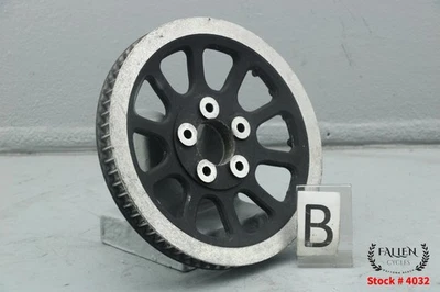 Harley Softail 2017 correa de transmisión polea piñón 66T negro arrugado #4032 Foto 1 de 4