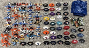 2013 Lote de 94 figuras de 3" de McDonalds Happy Meal Toys NFL Rush Zone con bolas, bolsas - Imagen 1 de 7
