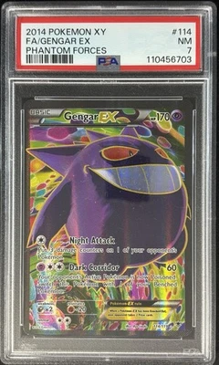 2014 Pokemon XY Phantom Forces Gengar EX PSA 7 114/119 #114 - Image 1 of 2